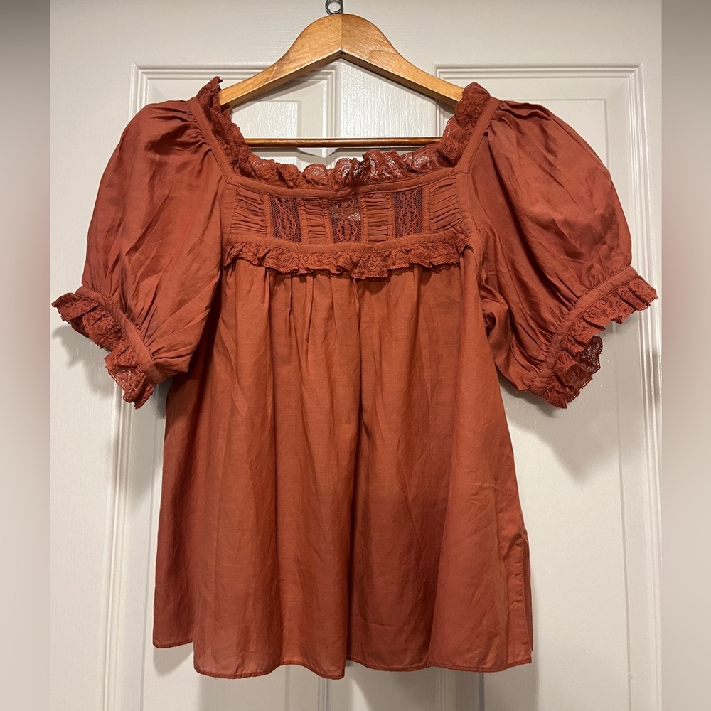 Doen Frances Top in Tierra CS Ruffle Boho